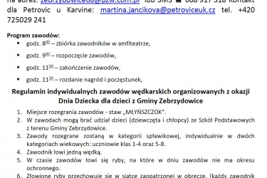 Zawody Wędkarskie z okazji DNIA DZIECKA