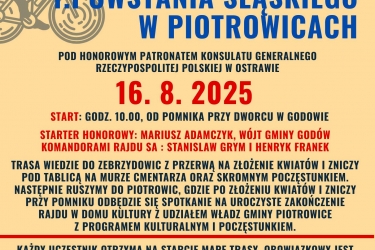 Rajd Rowerowy Szlakiem Walk Powstańców I Powstania Śląskiego