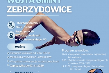 Zawody Pływackie o Puchar Wójta Gminy Zebrzydowice (zapisy/regulamin)
