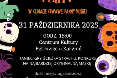Zaproszenie do Petrovic u Karvine  na Halloween Party