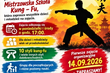 Zapraszamy na zajęcia Kung - FU